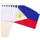 Geodurn 20 Pack Handheld Philippines Flags, Small Filipino Mini Flags on Sticks