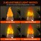 Ollcuz LED Flame Lights, Rechargeable Battery Flameless Candle 2 Pack
