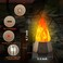 Ollcuz LED Flame Lights, Rechargeable Battery Flameless Candle 2 Pack