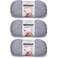 Bernat Softee Baby Yarn Solids (3-Pack) Flannel 166030-30044