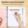 Sooez 8 Tabs Plastic Write &amp; Erase Binder Dividers with Tabs, 3 Sets
