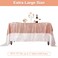 PartyDelight Rose Gold Sequin Tablecloth 48X72 Inch Rectangular