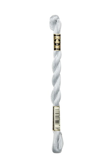 Dmc 115 5-762 Pearl Cotton Thread, Very Light Pearl Grey, Size 5