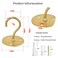 LangPu Gold Ceiling Hooks for Hanging Plants, Plant Hanger Indoor Hanging Hooks