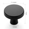 Ravinte Matte Black Drawer Pulls, 1-1/4 Inch Cabinet Knobs,50 Pack