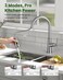Appaso Antique Style Pull Down Kitchen Faucet with Sprayer Brushed Nickel