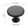 Ravinte Matte Black Round Kitchen Cabinet Knobs Pulls 1-1/4 Inch 30 Pack