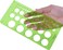 Westcott T-800 Small Circles Template, Plastic Geometric Shapes Template Tool for Drawing and Drafting