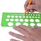 Westcott T-800 Small Circles Template, Plastic Geometric Shapes Template Tool for Drawing and Drafting