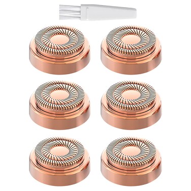 Tuokiy Replacement Heads for Flawless Gen 2, Double Ring, 6-Pack