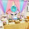 QueenDream Gold Sequin Tablecloth 50X80Inch Glitter Table Cloth Sequin Wedding Fabric