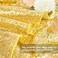 QueenDream Gold Sequin Tablecloth 50X80Inch Glitter Table Cloth Sequin Wedding Fabric