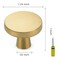 Ravinte Brushed Brass Solid Knobs Gold Kitchen Cabinet Pull,10 Pack, Round-5