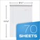 Tops Docket Gold Project Planner, 8-1/2" X 11-3/4", Top-Wire Bound, Project Rule, Poly Cover, 70 Sheets (99710) - White