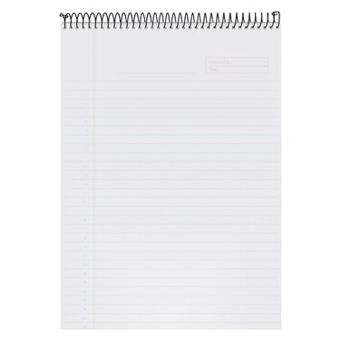 Tops Docket Gold Project Planner, 8-1/2" X 11-3/4", Top-Wire Bound, Project Rule, Poly Cover, 70 Sheets (99710) - White