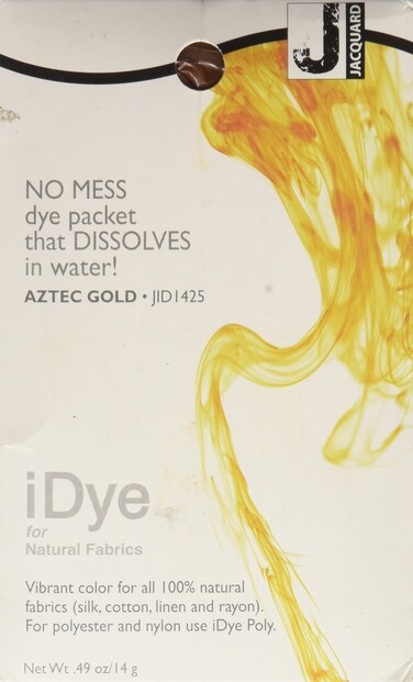 Jacquard Idye Natural Fabric: Aztec Gold