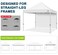 Mastercanopy 8X8 Pop up Canopy Sidewall Only 1-Pack White