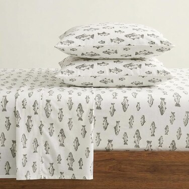 Eddie Bauer King Sheet Set with Fitted Sheet & Pillowcases