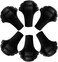Monfasye Trekking Pole Tips, Rubber End Caps for Hiking Poles, 6 Pack