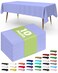 Pureegg Plastic Table Cloth Disposable 10 Pack, 54 X 108 Inch, Lavender
