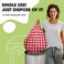 Pureegg Plastic Table Cloth Disposable 54X108 Inch 10 Pack, Red Plaid