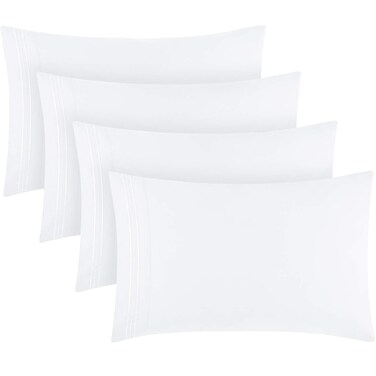 Mellanni Pillow Cases Set - 4 PC Iconic Collection Pillowcases
