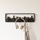 Umbra Skyline Coat Rack, Wall Mounted, 5 Retractable Hooks, Black