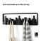 Umbra Skyline Coat Rack, Wall Mounted, 5 Retractable Hooks, Black