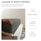 Threadmill 800 Thread Count Cotton Full Sheet Set, Sateen, Solid, Dark Grey