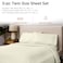 Threadmill 800 Thread Count Cotton Twin Sheet Set, Sateen, Solid, Cream