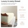 Threadmill 800 Thread Count Cotton Twin Sheet Set, Sateen, Solid, Cream