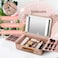 Mocado Travel Makeup Case with Mirror, Makeup Box with Brushes Divider