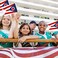 Geodurn 20 Pack Handheld Ohio Flags, Small Oh State Pride Mini Flags on Sticks