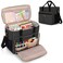 Luxja Large Craft Bag with Multiple Pockets, Black
