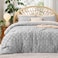 Bedsure Boho Tufted Light Grey Comforter Set, Farmhouse-Style Bedding Queen