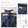 Bedsure Boho Tufted Navy Comforter Set, Farmhouse-Style Bedding Queen