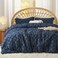 Bedsure Boho Tufted Navy Comforter Set, Farmhouse-Style Bedding Queen