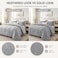 CozyLux Twin/Twin XL Comforter Set, Heathered Light Grey, 2 Pieces