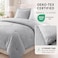 CozyLux Twin/Twin XL Comforter Set, Heathered Light Grey, 2 Pieces