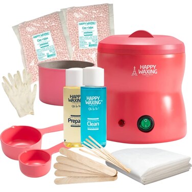 Happy Waxing Premium Home Waxing Kit by Perron Rigot - Complete Salon Set