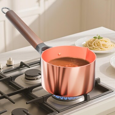 LD HuYY 2-Quart Handmade Pure Copper Jam Pot - Solid Copper Pot for Professional Cooking