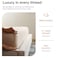 Threadmill 1000 Thread Count Supima Cotton Calking Sheet Set, Sateen, Beige