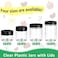Eupako 48 Pack 2 Oz Plastic Jars with Lids, Small Plastic Jars with Lids