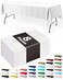 Pureegg Plastic Table Cloth Disposable 8 Pack 54 X 108 Inch, White