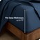 Bare Home Flannel Fitted Bottom Sheet 100% Cotton (Full, Dark Blue)