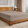 Bare Home Flannel Fitted Bottom Sheet 100% Cotton (Full, Taupe)