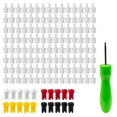 NEETUE 141PCS Eyelash Glue Nozzle Replacement Kit, Eyelash Bottle Pins