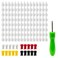 NEETUE 141PCS Eyelash Glue Nozzle Replacement Kit, Eyelash Bottle Pins