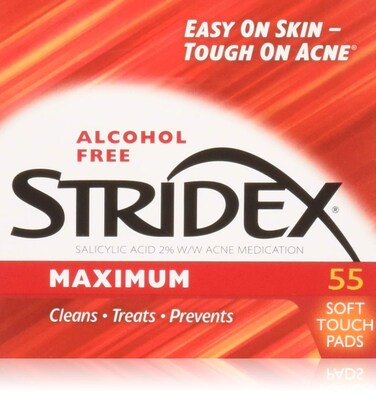 Stridex Stri-Dex Pads Maximum Strength, 3 Pack of 55 Pads