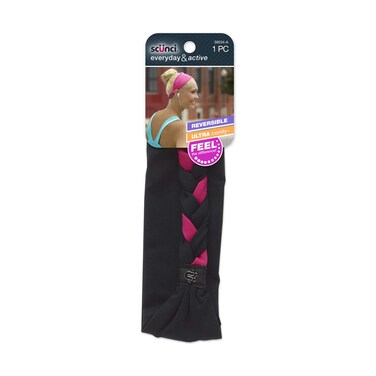 Conair Scunci Everyday and Active Reversible Braid Back Stretch Headwrap